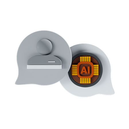 Ai conversacion  3D Icon