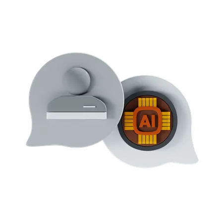 Ai conversacion  3D Icon