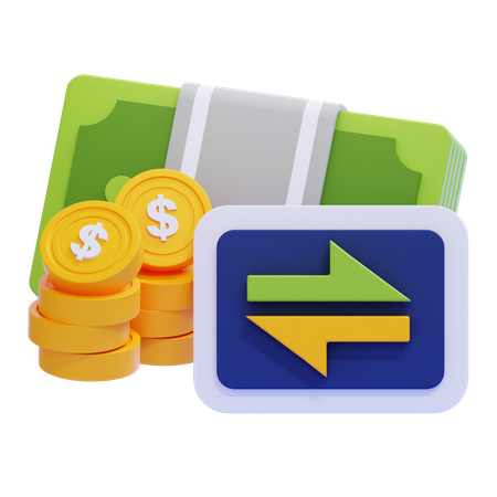 Conversación de dinero  3D Icon