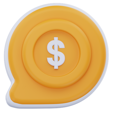Conversación de pago  3D Icon