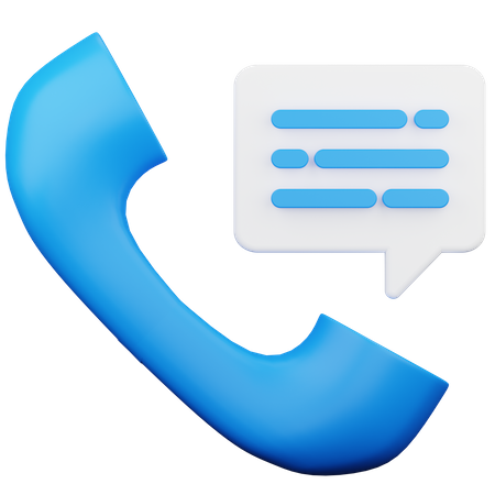 Conversación telefónica  3D Icon