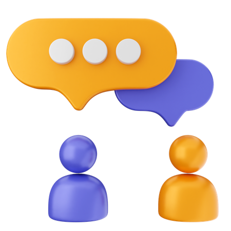 Conversando  3D Icon