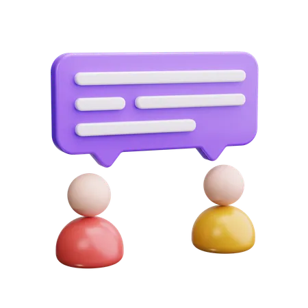 Conversation  3D Icon