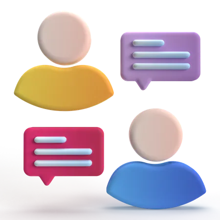 Conversation  3D Icon