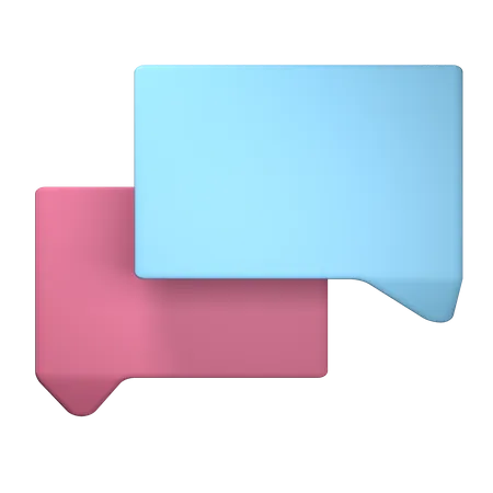 Conversation Icon For Essential Icon 3D Illustration