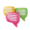 conversation 3d logo