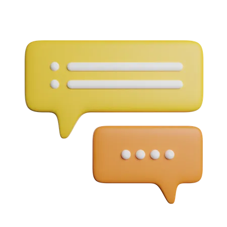Conversation Chat Talk 3D Icon