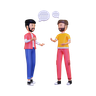 3d two people