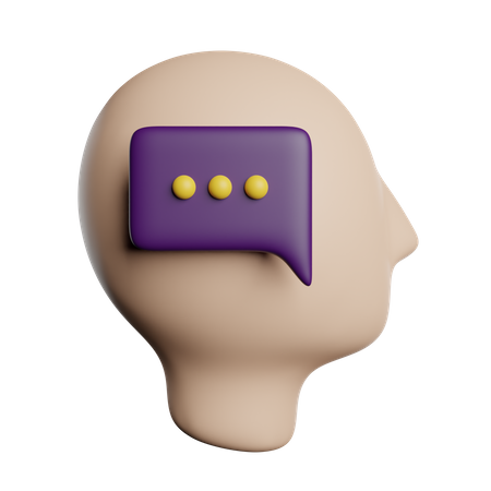 Conversation mentale  3D Icon