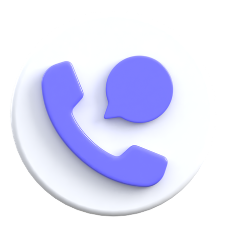 Conversation téléphonique  3D Icon