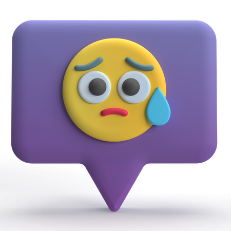 Conversation triste  3D Icon