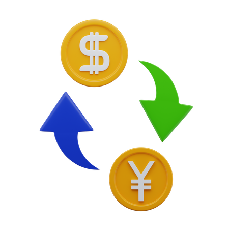 Conversión de Moneda  3D Icon