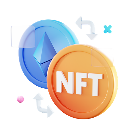 Conversión nft  3D Icon