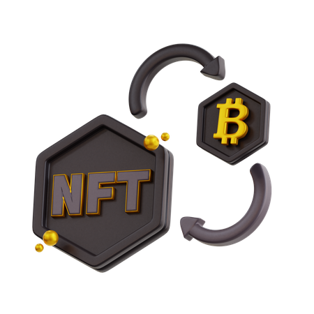 Conversión nft  3D Icon