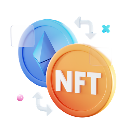 Conversion nft  3D Icon
