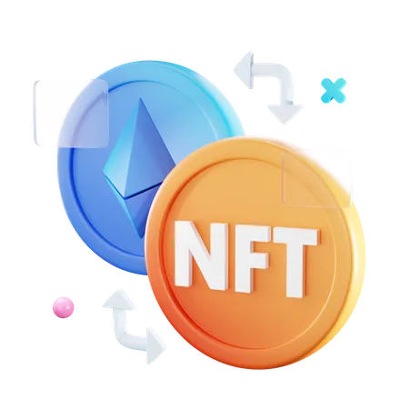 Conversion nft  3D Icon