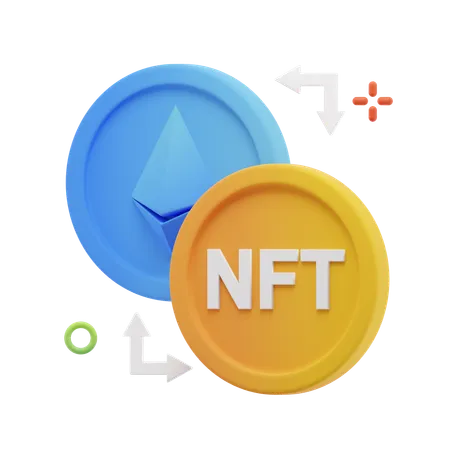 Conversión nft  3D Icon