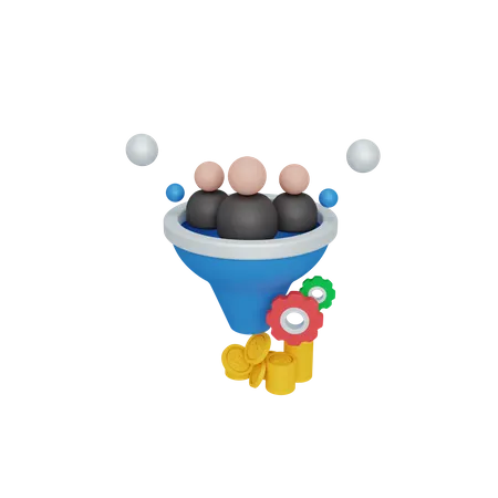 Conversion Rate  3D Illustration