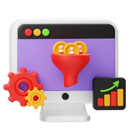 Conversion Rate Optimization  3D Icon