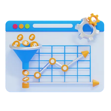 Conversion Rate Optimization  3D Icon