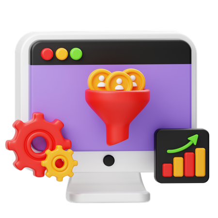 Conversion Rate Optimization  3D Icon