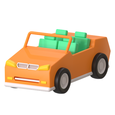 Convertible  3D Icon