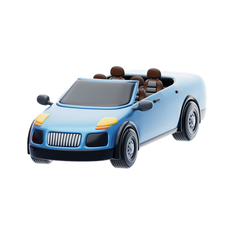 Convertible  3D Icon