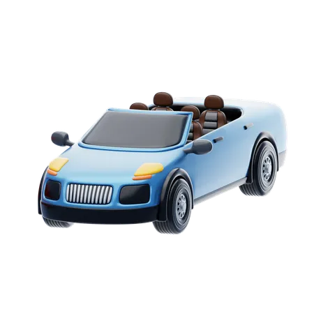 Convertible  3D Icon