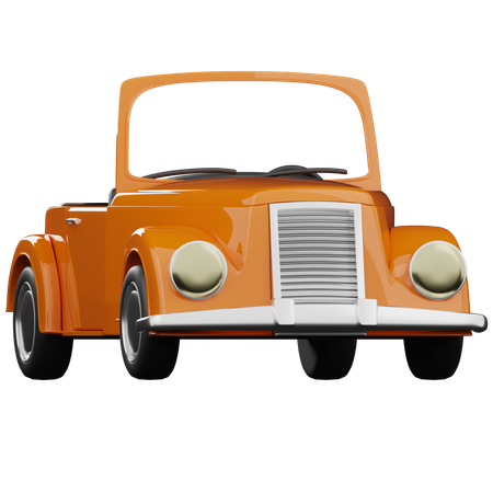 Convertible Car  3D Icon