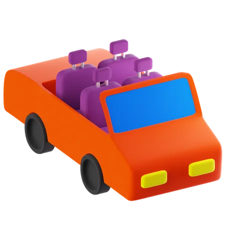 Convertible Car  3D Icon