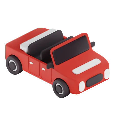 Convertible Car  3D Icon