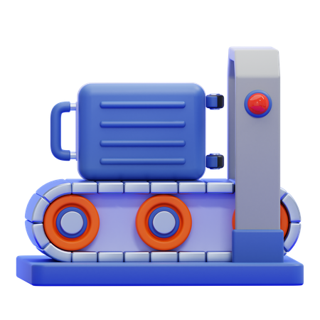 Conveyor  3D Icon