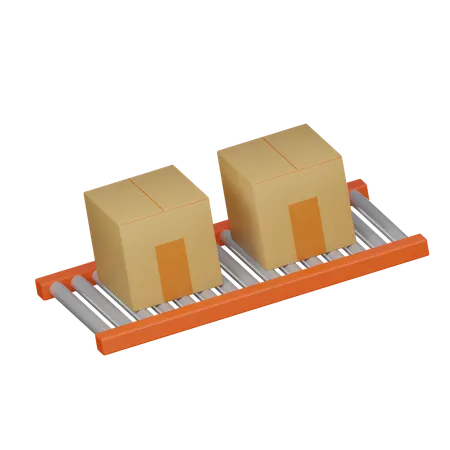 Conveyor  3D Icon