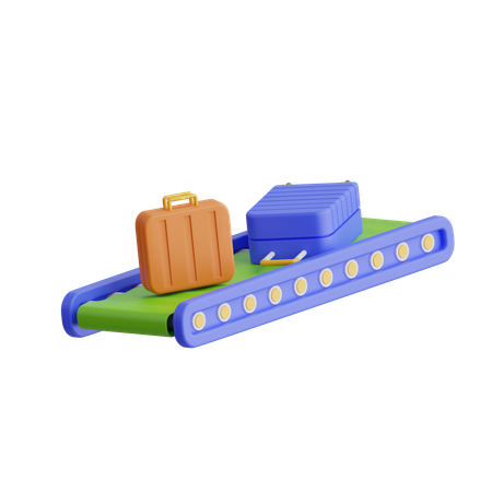 Conveyor Band  3D Icon