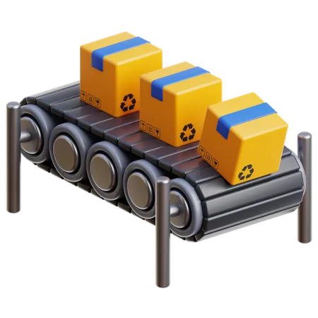 Conveyor Belt  3D Icon