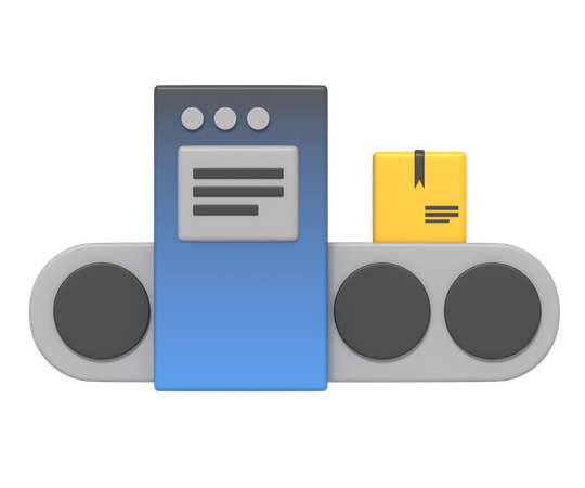 Conveyor Belt  3D Icon