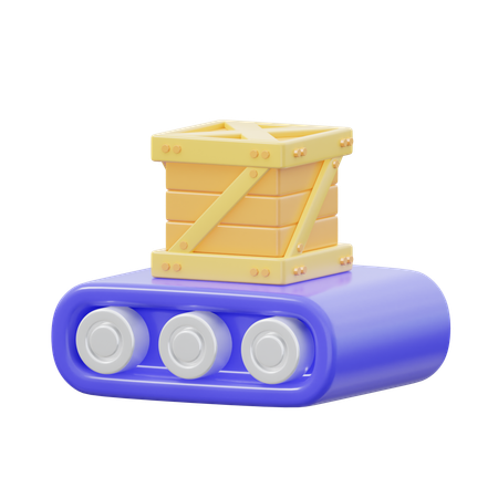 Conveyor Belt  3D Icon