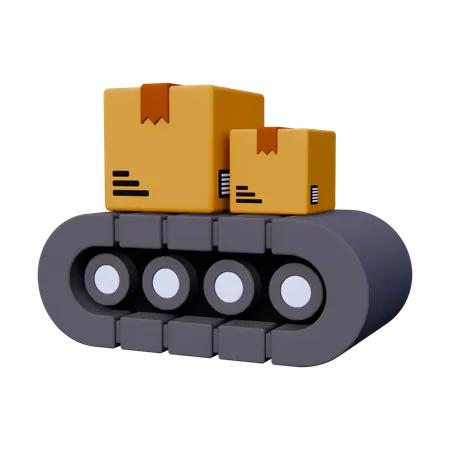 Conveyor Belt  3D Icon