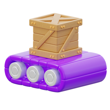 Conveyor Belt  3D Icon