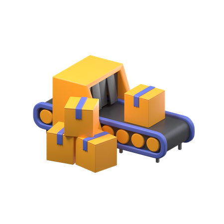 Conveyor Belt  3D Icon