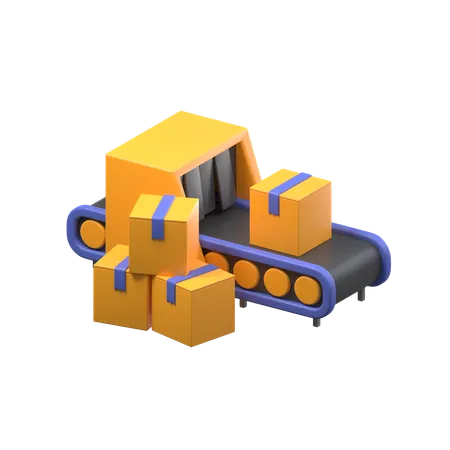 Conveyor Belt  3D Icon