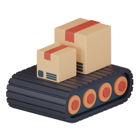 Conveyor Belt  3D Icon