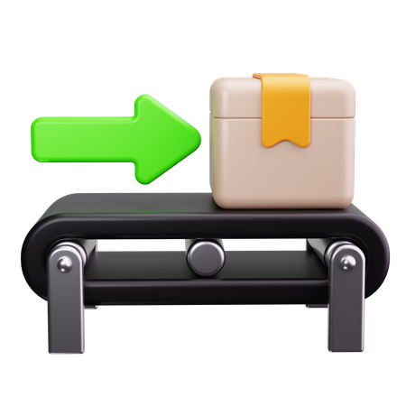 Conveyor Belt  3D Icon