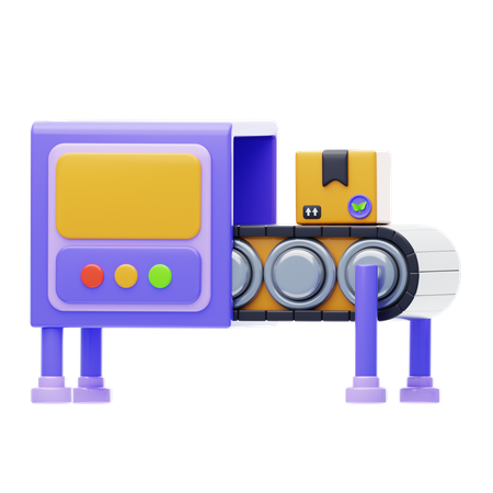 Conveyor Belt  3D Icon