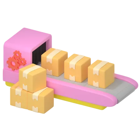 Conveyor Belt  3D Icon