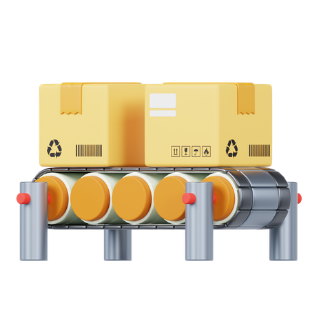 Conveyor Belt  3D Icon