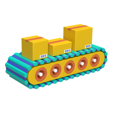 Conveyor Belt  3D Icon