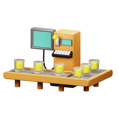 Conveyor Belt  3D Icon