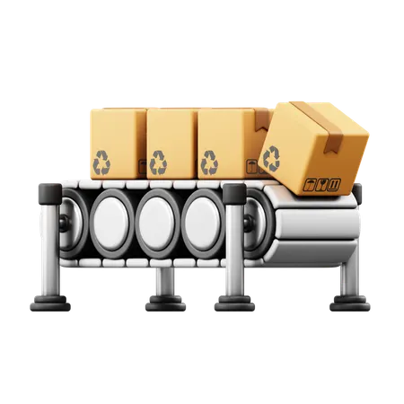 Conveyor Belt  3D Icon