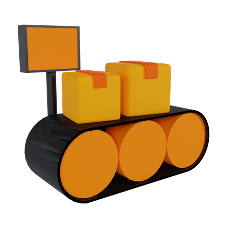 Conveyor Belt  3D Icon